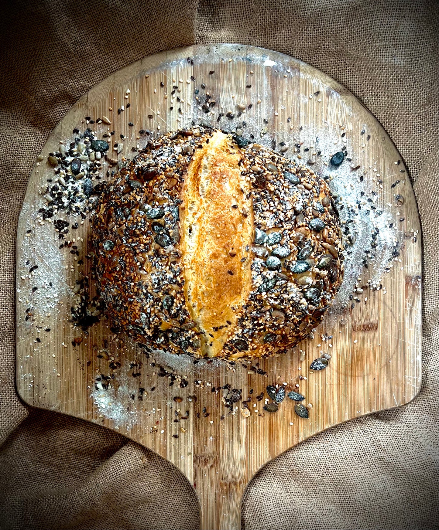 Ancient Seeded Grain Sourdough Cob